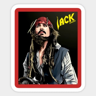 the jack captain Sticker